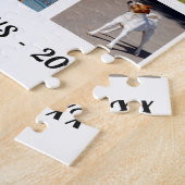 家族写真コラージュ・モノグラム ジグソーパズル (側面)