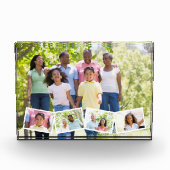 家族写真コラージュw.ジグザグフォトストリップ フォトブロック (正面)