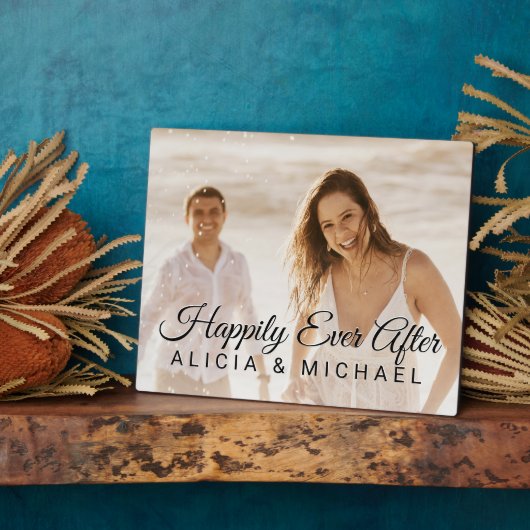 家族写真テンプレート結婚の形見かわいい引用文 フォトプラーク (側面)