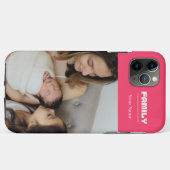家族写真ピンク1枚 Case-Mate iPhoneケース (裏面(横))
