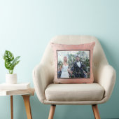 家族写真ファンシー装飾モダンピンクシルバー クッション (椅子)