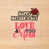 家族写真マザーズの日 アクリル招待状 (正面)