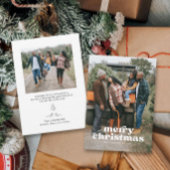 家族写真メリークリスマスカード 招待状