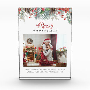 家族写真メリークリスマスディスプレイ フォトブロック
