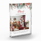 家族写真メリークリスマスディスプレイ フォトブロック (左)