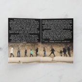 家族写真メリークリスマスレターホリデーカード シーズンカード (内部)