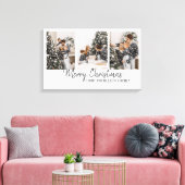 家族写真メリークリスマス キャンバスプリント (インサイチュ (リビング))