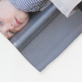 家族写真メリークリスマス フリースブランケット (角)