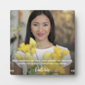 家族写真モダン記念碑 フォトプラーク (正面)