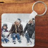 家族写真ユニークカスタム記念 キーホルダー (裏面)