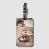 家族写真ワールドトラベラー ラゲッジタグ (正面縦)