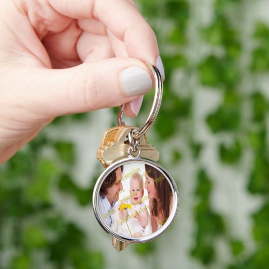 家族写真予算スペシャルカッコいい キーホルダー (手)