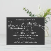 家族写真入り家族再会パーティー招待状 招待状 (スタンド正面)