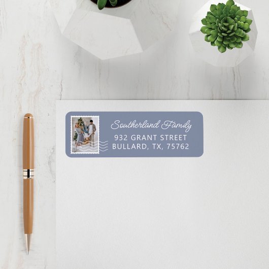 家族写真切手の配送パーソナライズされた ラベル