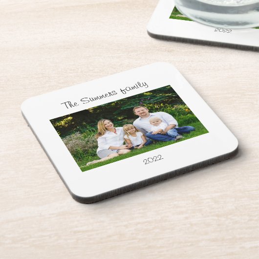 家族写真懸命プラスチックばいせん コースター (左側)