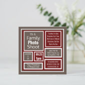 家族写真撮影モダン会 招待状 (スタンド正面)