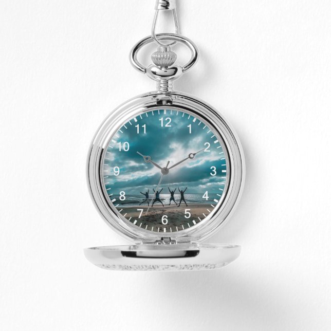 家族写真文字手首eWatch 腕時計 (正面)