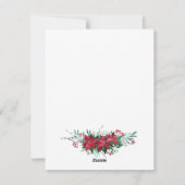 家族写真植物性クリスマス シーズンカード (裏面)