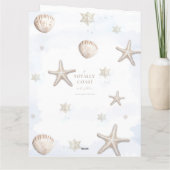 家族写真沿岸クリスマスカード サンキューカード (裏面)