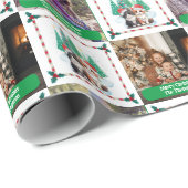 家族写真猫クリスマスツリーモダン ラッピングペーパー (ロールコーナー)