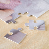 家族写真生まれたばかりのベビーガール写真 ジグソーパズル (側面)