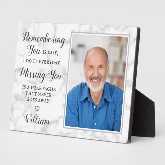 家族写真追悼プラーク フォトプラーク (側面)