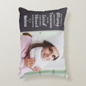 家族写真追悼メモリアル記念 アクセントクッション (正面(垂直))