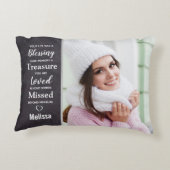 家族写真追悼メモリアル記念 アクセントクッション (裏面)