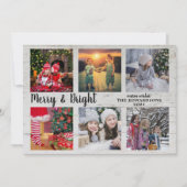 家族写真集メリー団と明るいクリスマスホ シーズンカード (正面)
