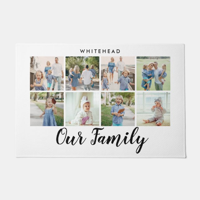 家族写真集モダン団 ドアマット (正面)