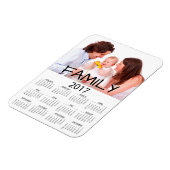 家族写真2017年カレンダー磁石 マグネット (左側)