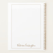 家族写真4コラージュパーソナライズされた プランナー手帳 (裏面)