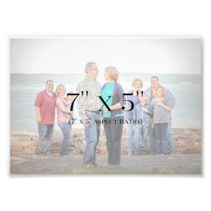 家族写真7x5のテンプレート フォトプリント