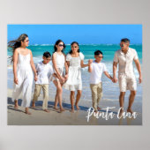 家族写真 オーダーメイド 旅行 思い出 ポスター (正面)