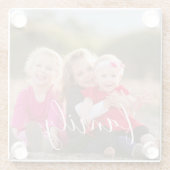 家族写真 ガラスコースター (裏面)