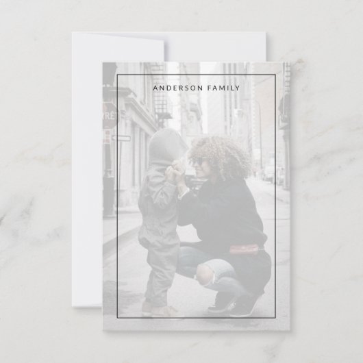 家族写真 サンキューカード (正面)