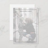 家族写真 サンキューカード (正面/裏面)