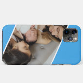 家族写真  ブルー Case-Mate iPhoneケース (裏面(横))