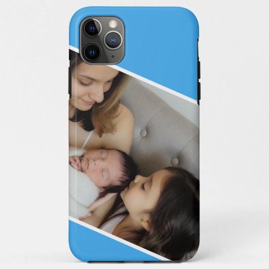 家族写真  ブルー Case-Mate iPhoneケース (裏面)