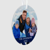 家族写真（青） オーナメント (正面)
