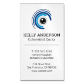 家族医師 | MDの練習 | オプトメトリロゴ マグネット名刺 (正面縦)