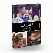 家族名と写真3枚でカスタマイズ フォトブロック (左)