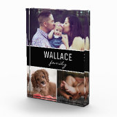 家族名と写真3枚でカスタマイズ フォトブロック (右)