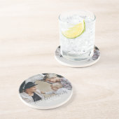 家族名と設立年を入れたオリジナル写真 コースター (側面)