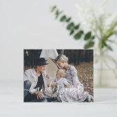 家族名と設立年を入れたオリジナル写真 ポストカード (スタンド正面)