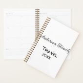 家族名の旅行バケーションアドベンチャー追加の年 プランナー手帳 (ディスプレー)