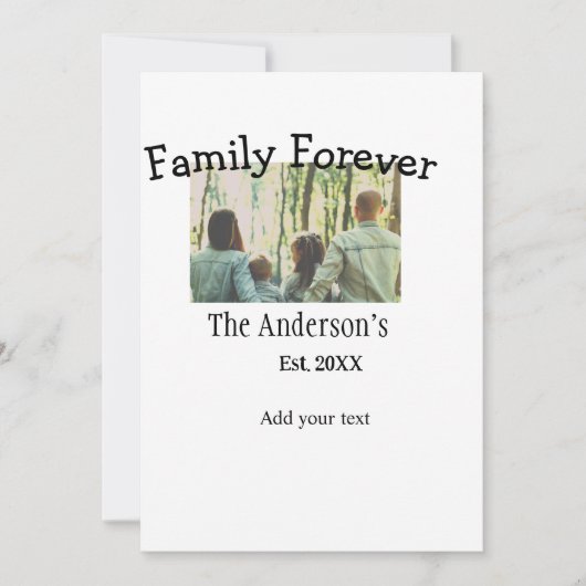 家族名を追加 年 牧歌的なヴィンテージの休日 シーズンカード (正面)