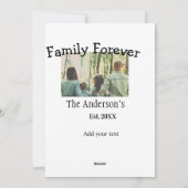 家族名を追加 年 牧歌的なヴィンテージの休日 シーズンカード (裏面)