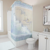 家族名ビーチ海波砂ヒトデ シャワーカーテン (インサイチュ)