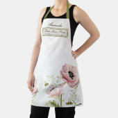 家族名ポピー、ワイルドフラワー、カスタマイズ可能なハチ エプロン (インサイチュ)